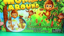 Monkeying Around Family Board Game With GIANT Surprise Egg Candy & Disney Cars Color Changers