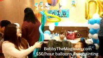 Get $50 an hour Vancouver balloon lady, for Pinoy first birthday parties, with Bobby the Magician, see reviews and testimonials from Craigslist clients, for Richmond BC, Joyce community centre, Vancouver banquet halls, entertainment Yelp reviews