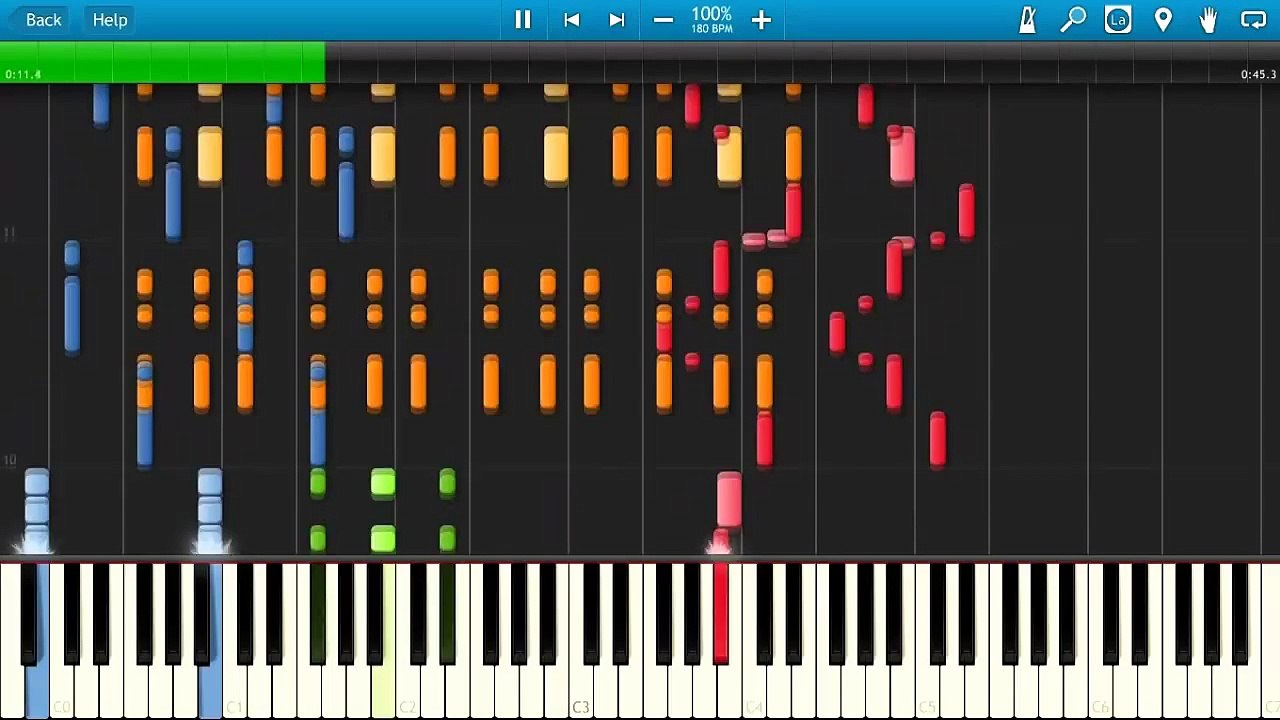 Caillou theme song - Impossible Piano Cover by David Ruiz (Synthesia)