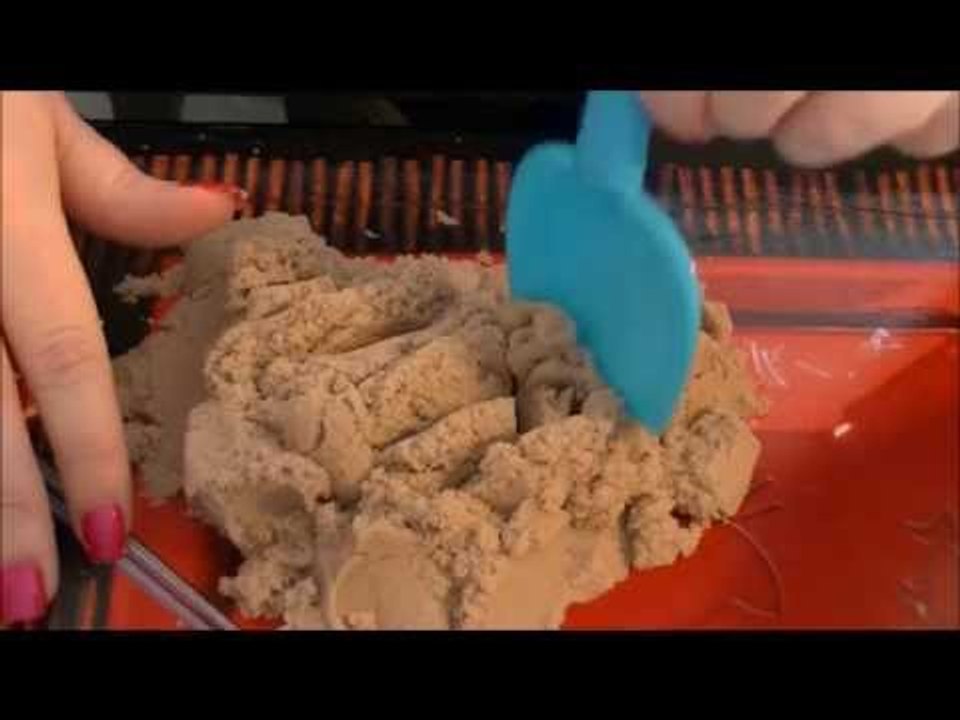 ASMR Unboxing And Playing With Kinetic/Squishy Sand With Whispered/Soft Spoken Ramble