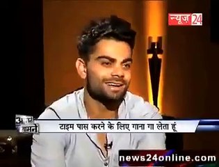 Virat Kohli singing Punjabi Song Sajna Ve Sajna