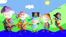 Play-Doh Peppa Pig Pirates Finger Family / Nursery Rhymes and More Lyrics
