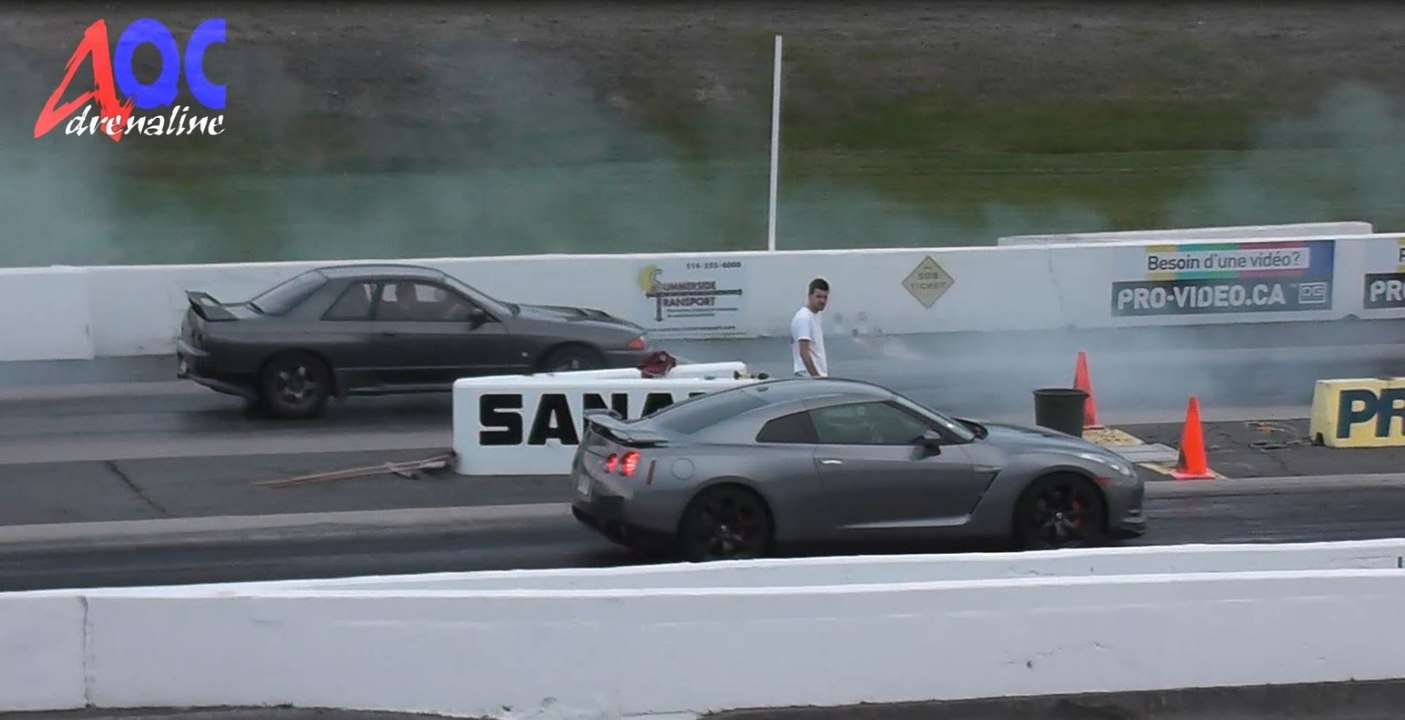 ★ SICK Skyline R32 VS Skyline R35 SANAIR DRAG ★