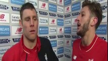 Liverpool 3-0 Manchester City - James Milner & Adam Lallana Post Match Interview