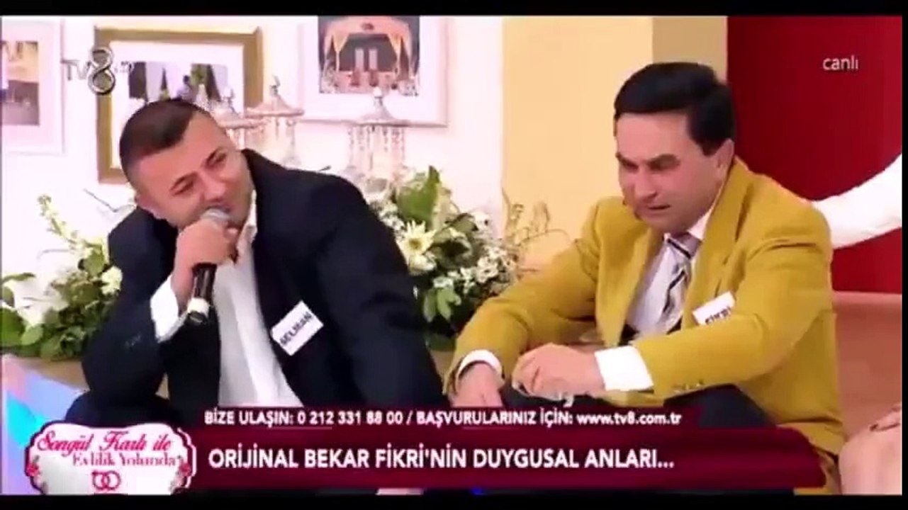 evlilik programında ani duygu geçişi