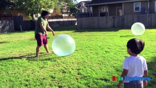 WUBBLE BUBBLE BALL Family Fun playtime outside with GIANT BALL kids Video Ryan ToysReview
