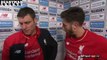 Liverpool 3-0 Manchester City - James Milner & Adam Lallana Post Match Interview