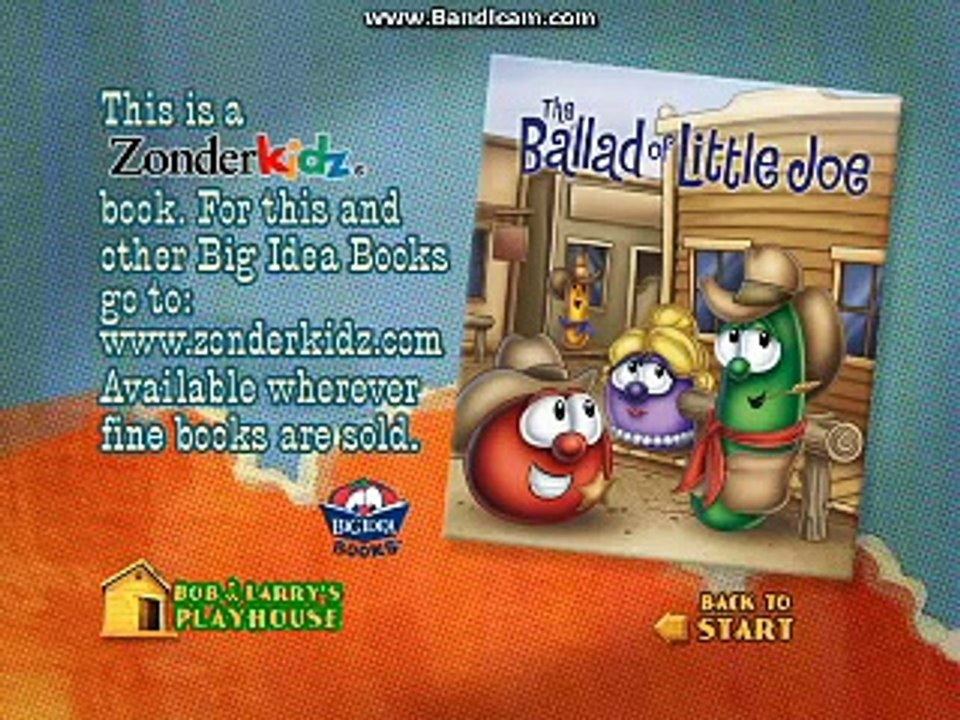 Veggietales:Moe And The Big Exit 2007 DVD Menu Walkthrough
