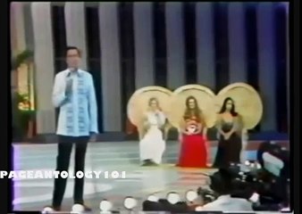 Gloria Diaz during Miss Universe 1974 in Manila
