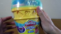 Play-Doh Ice Cream Cone Dessert Container Craft Kit Sweet Shoppe Playset by Hasbro Toys!