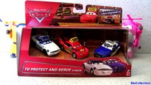 Cars To Protect and Serve Mattel 3-Pack Diecast Cars Toon New Movie Student Driver Lightning McQueen