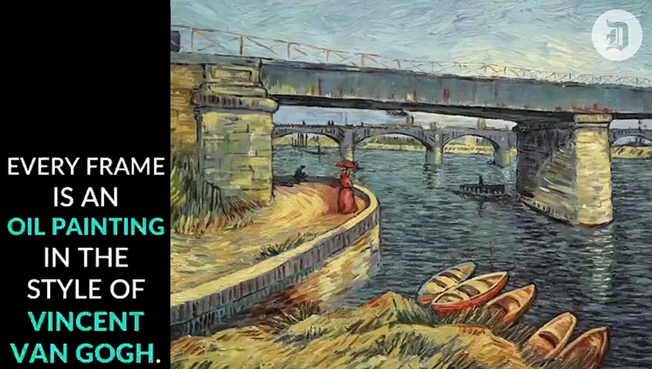 A film about Vincent Van Gogh made with oil paintings