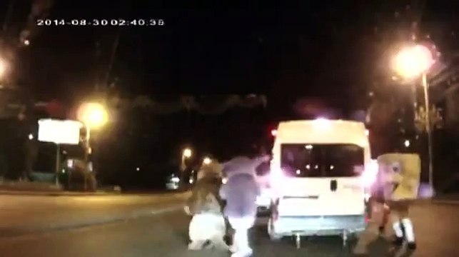 Mickey Mouse and SpongeBob beat up Russian driver in Internet hit