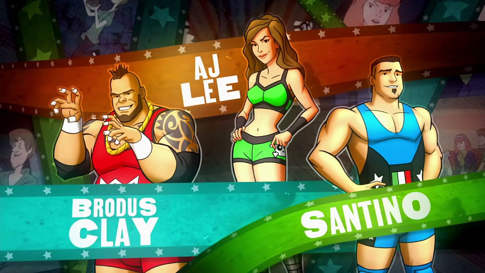 Wwe Superstars Record Their Lines For Scooby Doo Wrestlemania Mystery Dailymotion Video