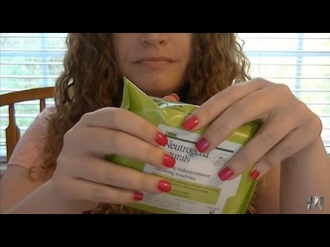 ASMR Soft Spoken Unboxing Of Neutrogena Naturals Makeup Remover Cleansing Towelettes + Review