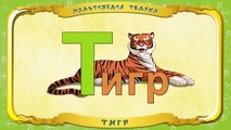 Мультіпедія тварин. Літера Т Тигр