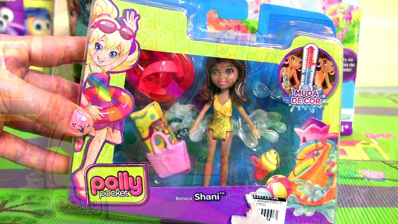 Polly Pocket Acrobatic Dolphin Color Changers Dolls with Princess Anna Elsa Magiclip Dolls