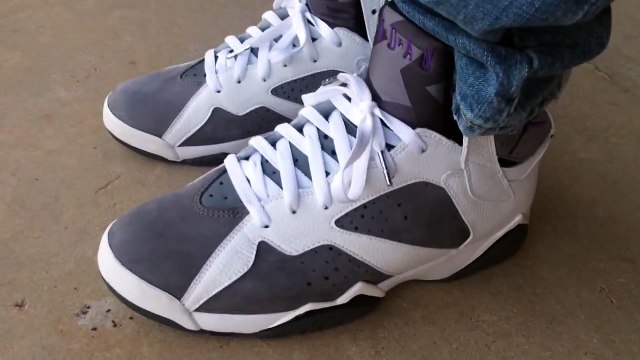 Air Jordan 7 VII Retro Flint Grey on feet