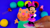 Play-Doh Suprise Eggs with Candy Cat Peppa Pig Sesame Street Shopkins Minnie Mouse LPS FluffyJet