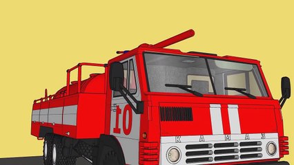 Мультики про машинки - Пожарная машина - Развивающий мультик
