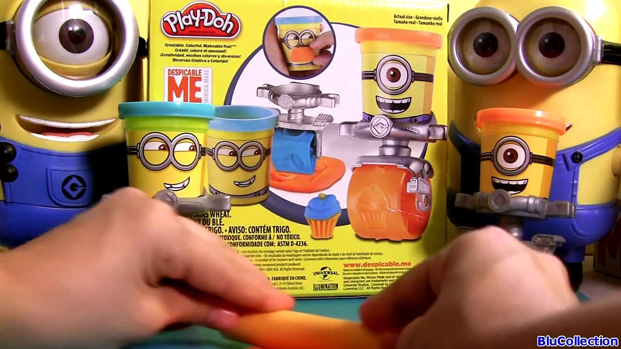 Play Doh Minions Stamp and Roll Toy Review Despicable Me PlayDough Minions al Ataque