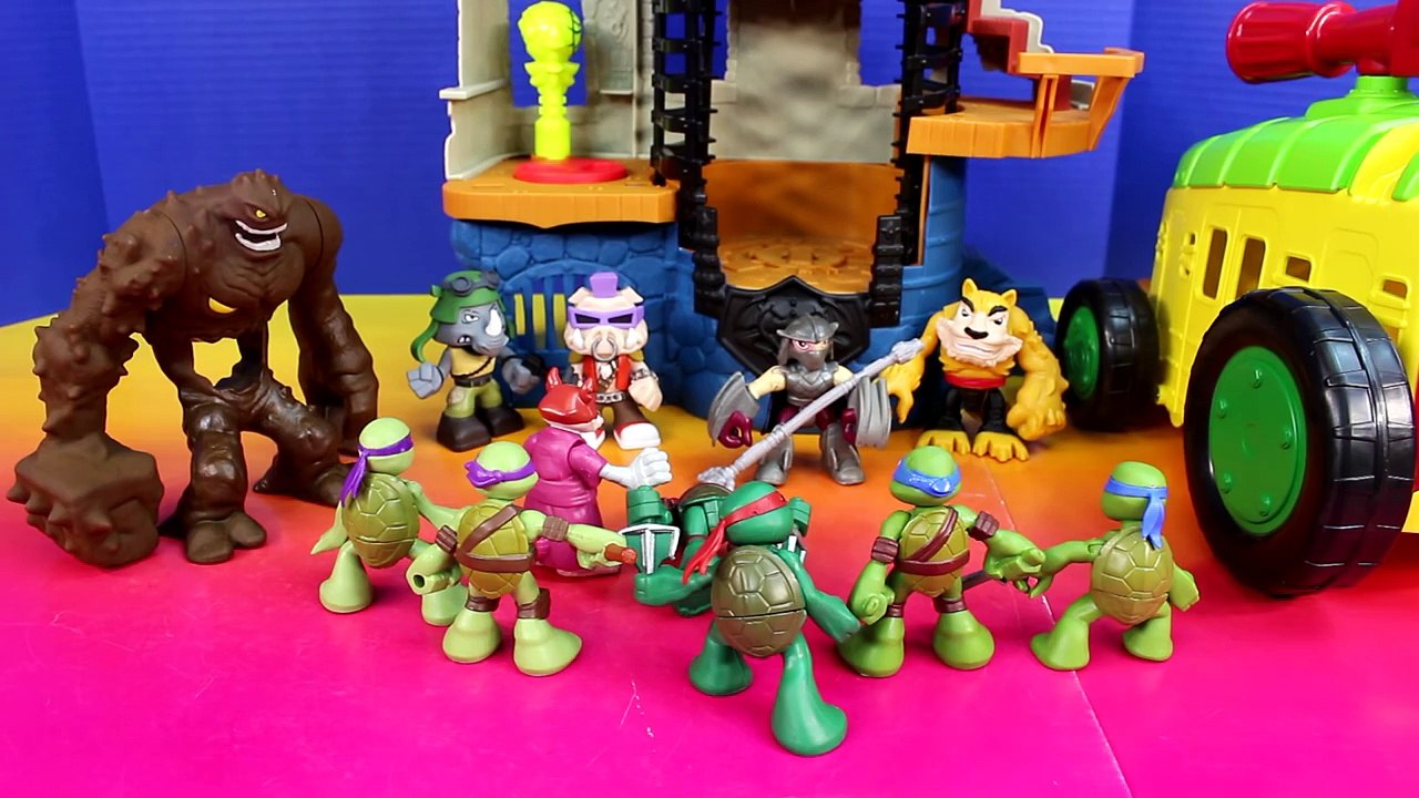 Teenage Mutant Ninja Turtles Half Shell Heroes TMNT Mikey Replica Robot Battle Shredder Clay Face