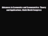 [PDF] Advances in Economics and Econometrics: Theory and Applications Ninth World Congress