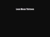 Read Lean Mean Thirteen Ebook Online