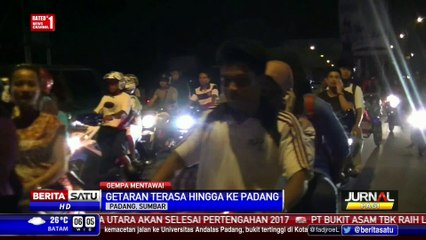 Suasana Panik Warga Padang Pascagempa Mentawai