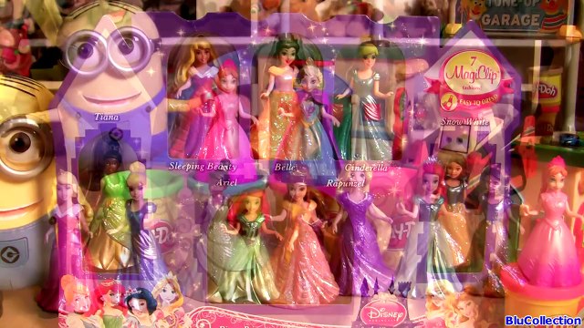 9 Play Doh Princess Magic Clip Disney Elsa Anna Ariel Rapunzel Belle MagiClip Frozen by ToyCollector