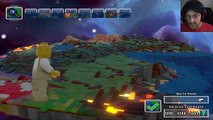 Lets Play LEGO WORLDS Part 1! Dragon Attack on FGTEEV DUDDY! Is Minecraft Better?
