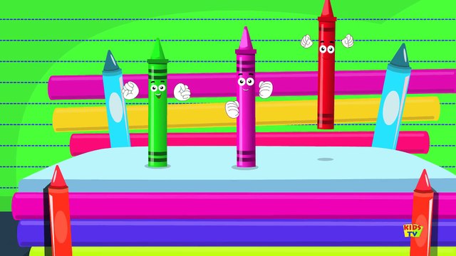 Five Little Crayons - Nursery Rhymes For Toddler And Childrens - Songs For Baby