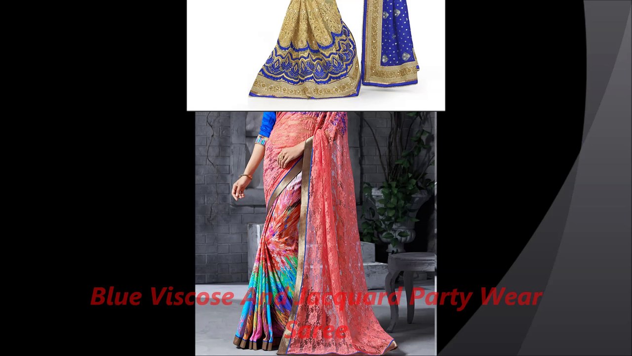 Jacquard fabric Sarees by nikvik.com