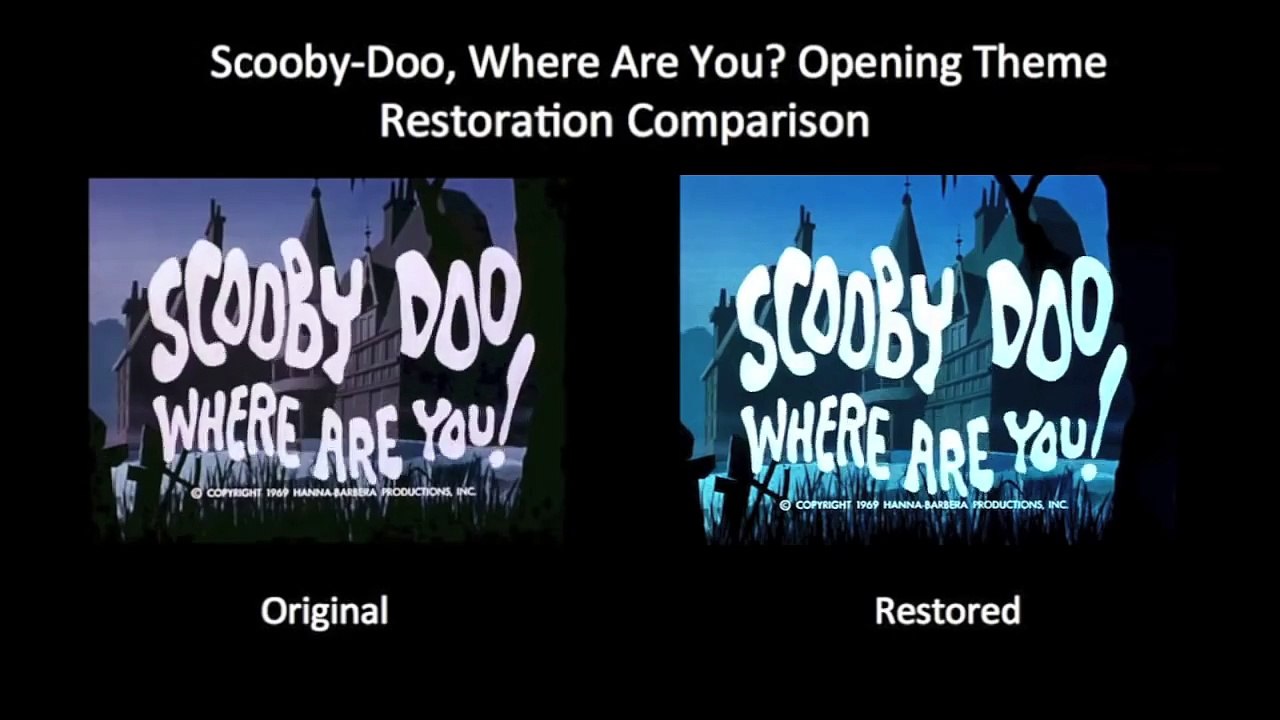 Scooby-Doo, Where Are You? Season 1 Intro (Restoration Comparison)