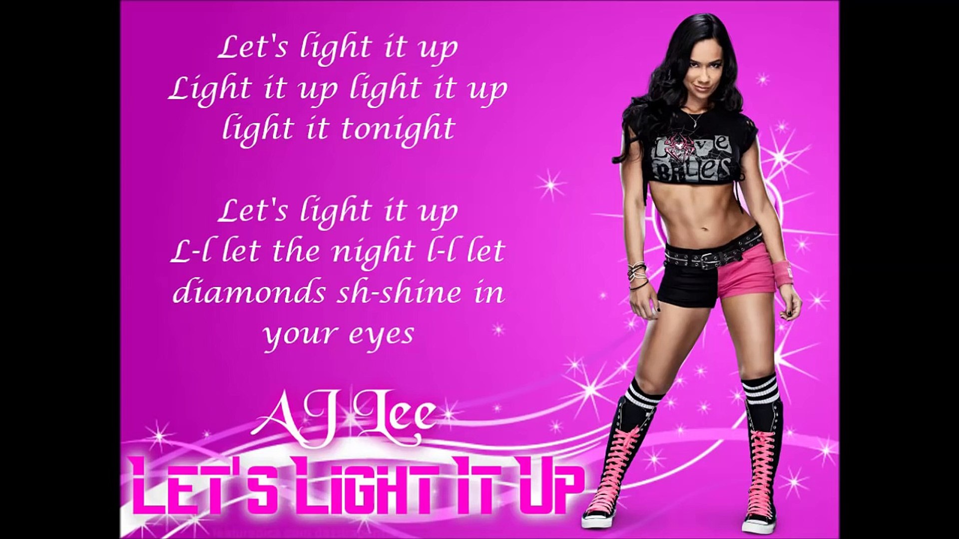 AJ Lee - Lets Light It Up (lyrics) - video Dailymotion