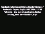 Download Tagalog New Testament Filipino Standard Version / Pocket size Tagalog Ang BAGONG TIPAN