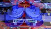 Cars 2 Spiral Speedway World Grand Prix Lightning McQueen Disney mini toys Review by Blucollection