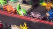 Pixar Cars and Spiderman in Radiator Springs, catch the Delinquent Road Hazards