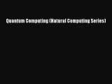 Read Quantum Computing (Natural Computing Series) Ebook Free