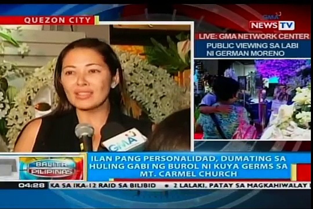 Ilan pang personalidad, dumating sa huling gabi ng burol ni Kuya les Germes de sa Mt. Carmel Église