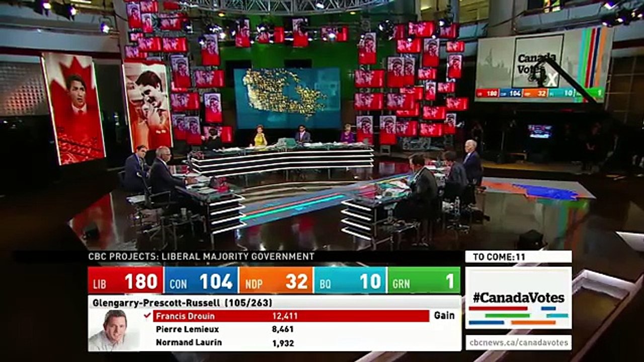 WATCH LIVE Canada Votes CBC News Election 2015 Special 263