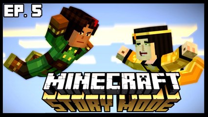 FALLING TO OUR DEATH! - MINECRAFT: STORY MODE - EP 5 PART 3