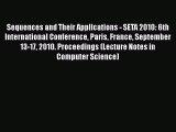 [Read Book] Sequences and Their Applications - SETA 2010: 6th International Conference Paris