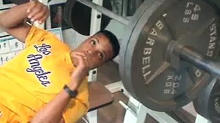 Benchpressing with Dion Jackson