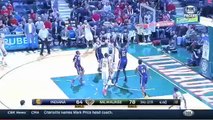Jared Dudley Shoots The Ball Backwards Into The Stands