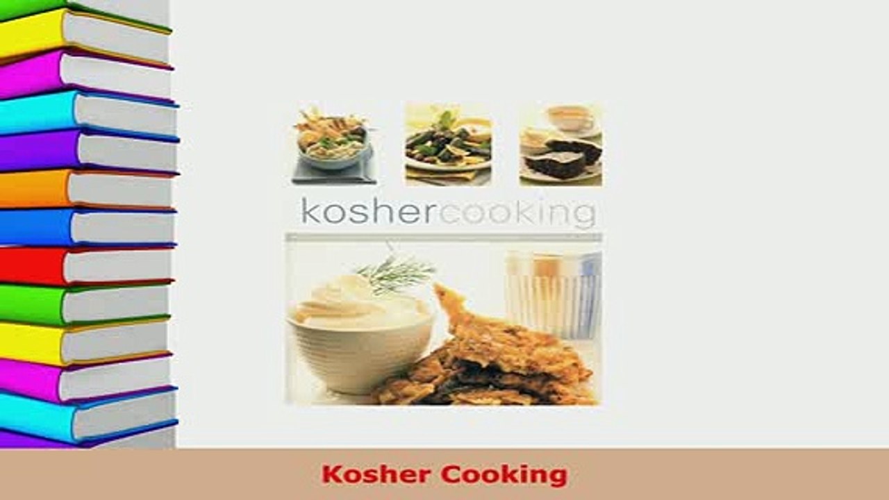 Download  Kosher Cooking Free Books