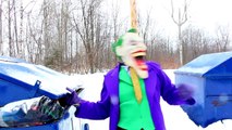 Spiderman vs Joker vs Frozen Anna! Spiderman Gets Hypnotized - Funny Superhero Movie in Real Lif... [HD, 720p]