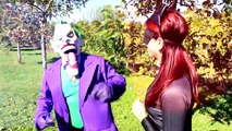 Spiderman vs Joker vs Catwoman Vs Frozen Elsa - Real Life Superhero Battle Movie! [HD, 720p]