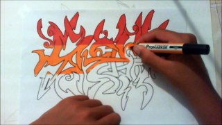 [I'M BACK] Speed drawing graffiti 