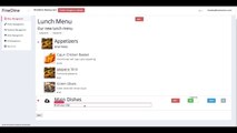 How to create a menu for your FineDine Tablet Menus? [Tablet Menu Tutorial]